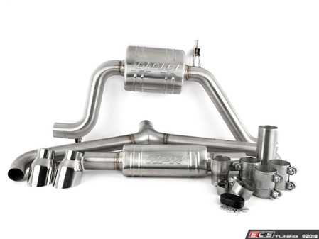 ES#3603443 - CBK0007 - APR MK7.5 GTI Cat-Back Exhaust System - Resonated - Hand-crafted T304 stainless-steel construction. Includes front muffler for quieter operation. - APR - Volkswagen