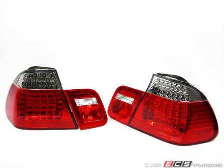 ES#240189 - E464TREDLED2 - LED Tail Light Set - White/Red - E46 Sedan - Dramatically improve the appearance of your BMW with this simple bolt on - EagleEyes - BMW