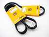 ES#1663 - A32LABK - Accessory Drive Belt - Kit - Includes multi-ribbed belt & power steering v-belt, for cars with factory A/C - Continental - Volkswagen