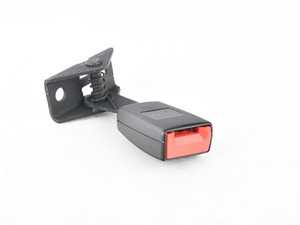 ES#1304845 - 7L0857821DFCN - Rear Seat Belt Buckle - Right - Satin Black - Trim often breaks and must be replaced as a complete unit - Genuine Volkswagen Audi - Volkswagen