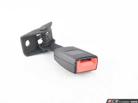ES#1304845 - 7L0857821DFCN - Rear Seat Belt Buckle - Right - Satin Black - Trim often breaks and must be replaced as a complete unit - Genuine Volkswagen Audi - Volkswagen