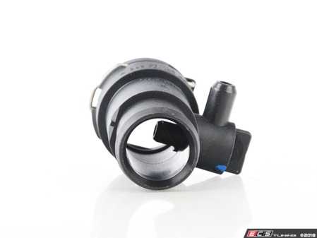 ES#2192910 - 8K0122293F - Quick Coupling Piece - Connects the lower radiator hose to the radiator - Genuine Volkswagen Audi - Audi