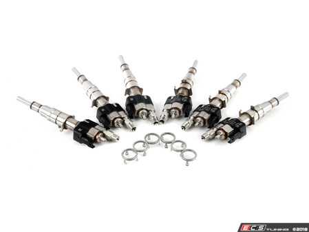 ES#2695981 - 13538616079KT - N54 Fuel Injector Replacement Kit - Index 12 - Includes 6 injectors with seals, and decoupling rings - Genuine BMW - BMW