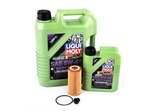 ES#3604040 - 06k1155622KT - Oil Service Kit - Includes 6 liters of Liqui Moly Molygen New Generation Engine Oil (5w-40), filter, drain plug with o-ring, and oil sticker - Assembled By ECS - Audi