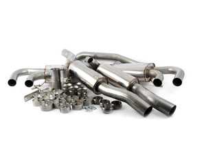 ES#2827911 - SSXPO109 - Cat-Back Exhaust System - Resonated - 70mm stainless steel exhaust for use with stock tips - Milltek Sport - Porsche