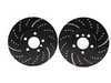 ES#522262 - GD991 - Front Cross Drilled & Slotted Brake Rotors - Pair - EBC Sport Slotted and Dimpled Rotors (332x30) - EBC - BMW