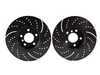 ES#522262 - GD991 - Front Cross Drilled & Slotted Brake Rotors - Pair - EBC Sport Slotted and Dimpled Rotors (332x30) - EBC - BMW
