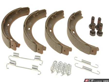 ES#3610410 - 1244200720 - Parking Brake Shoe Kit - Includes all hardware needed for installation - Meyle - Mercedes Benz
