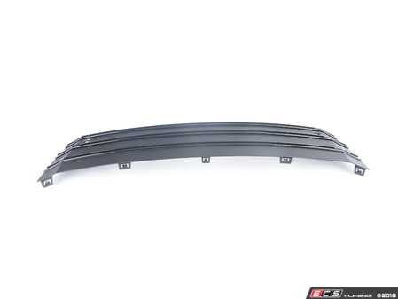 ES#2669613 - 4G8807287CCKA - Front License Plate Filler - Satin Black/Brilliant Black  - Clean up the look of your front end - Genuine Volkswagen Audi - Audi