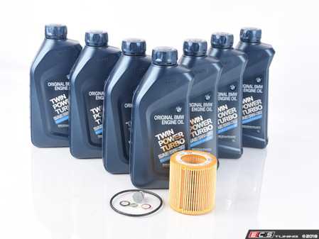 ES#3135658 - 11137535106-2KT - Genuine BMW Oil Change Kit / Inspection I - S55 - Everything needed for an oil service including Genuine BMW Twin Power Turbo oil - Genuine BMW - BMW