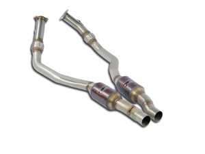 ES#3610643 - 777732 - Supersprint Front Pipe Kit - With High-Flow Cats - Left and right side front pipe kit - Replaces OEM front muffler sections after catalytic converters - Includes high flow metallic catalytic converters - Supersprint - Audi
