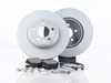 ES#3490721 -  34216775289KT - Rear Brake Service Kit - Featuring Zimmermann coated rotors and Pagid brake pads - Assembled By ECS - BMW