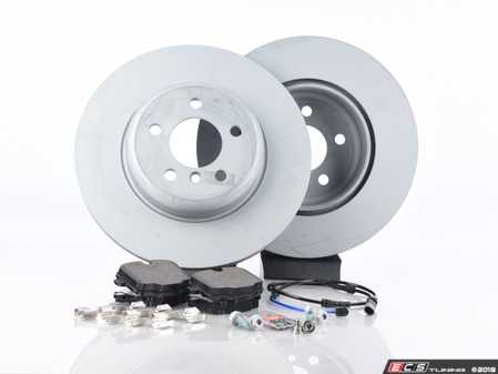 ES#3490721 -  34216775289KT - Rear Brake Service Kit - Featuring Zimmermann coated rotors and Pagid brake pads - Assembled By ECS - BMW