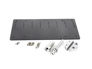 Billet Tow Hook Receiver License Plate Mount - US Style