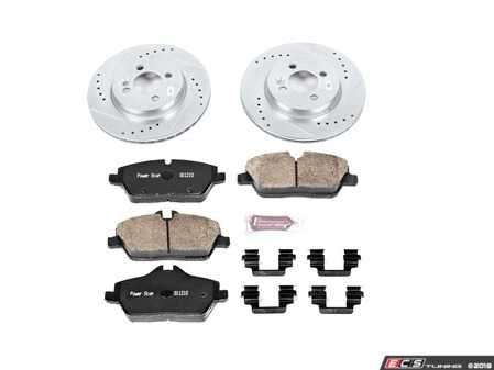 ES#3157483 - K6066 - Z23 Evolution Sport Performance Front Brake Service Kit (280x22) - Proven performance with minimal dust - Power Stop - MINI