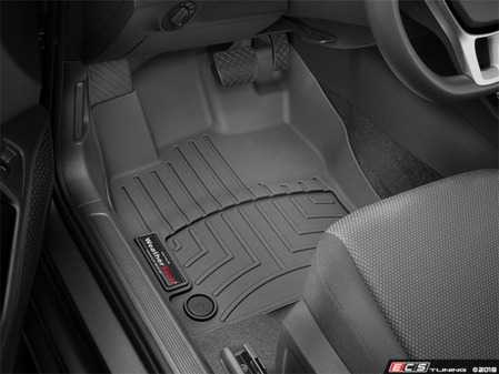 ES#3570198 - 4413171 - Front FloorLiner DigitalFit - Black - Laser measured for perfect fitment and ultimate protection against moisture and debris - WeatherTech - Volkswagen