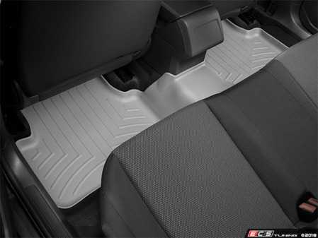 ES#3612138 - 4613172 - Rear FloorLiner DigitalFit - Grey - Laser measured for perfect fitment and ultimate protection against moisture and debris - WeatherTech - Volkswagen