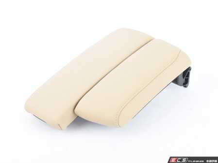 ES#83953 - 51167147221 - Split Center Armrest - Beige Dakota Leather - Featuring a sliding driver's side armrest - Genuine BMW - BMW