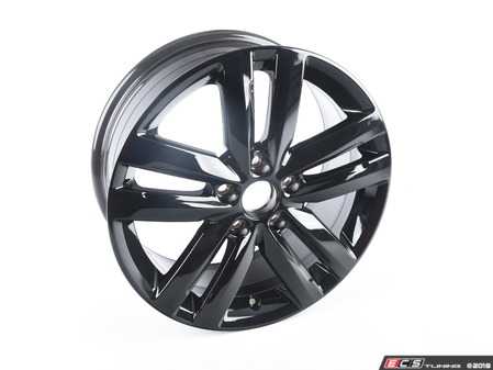 ES#3497540 - 5C0601025CPAX1 - 17" Bathurst - Priced Each - 17"x7" ET54 5x112 - Gloss Black - Genuine Volkswagen Audi - Volkswagen