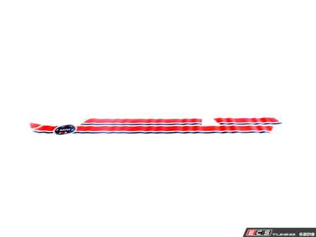ES#1885192 - 51142162126 - Set of Laurel Edition Decor - Red/Blue - (NO LONGER AVAILABLE) - Set for the hood, roof, and trunk - Genuine MINI - 