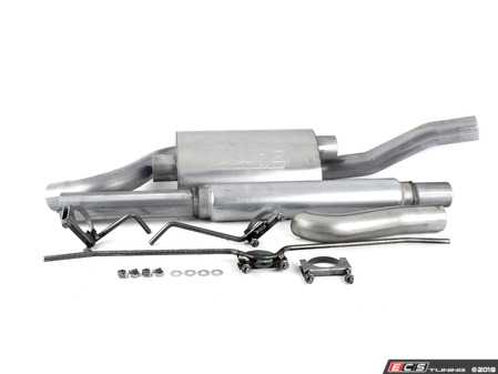 ES#3175714 - 253418TB - 2.5" Aluminized Cat-back for Techtonics Downpipe - With Hidden Tip  - Featuring Borla muffler - Techtonics Tuning - Volkswagen