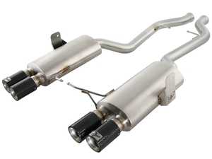 ES#2985583 - 49-36311-C - Cat Back Exhaust System - Mandrel-bent stainless steel with carbon fiber tips - AFE - BMW