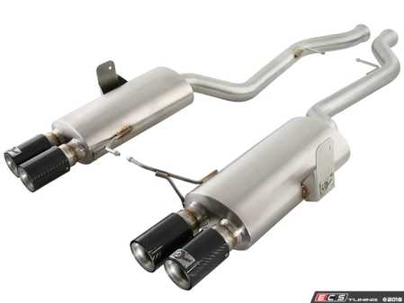 ES#2985583 - 49-36311-C - Cat Back Exhaust System - Mandrel-bent stainless steel with carbon fiber tips - AFE - BMW