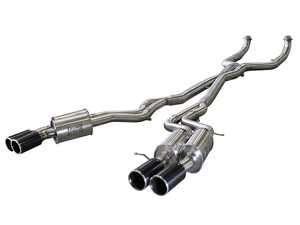 ES#2985589 - 49-36317-C - Cat Back Exhaust System - Carbon Fiber Tips - Mandrel-bent stainless steel with carbon fiber tips - AFE - BMW