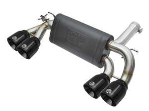 ES#3176692 - 49-36333-B - MACH Force-Xp Axle-Back Exhaust System - Stainless steel axle-back exhaust with 4" black tips for maximum sound & performance - AFE - BMW