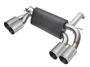 ES#3176693 - 49-36333-P - MACH Force-Xp Axle-Back Exhaust System - Stainless steel axle-back exhaust with 4" polished tips for maximum sound & performance - AFE - BMW