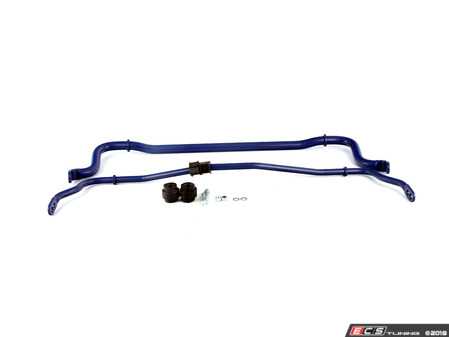 ES#3536772 - 72368 - Performance Front & Rear Sway Bar Kit - Includes front (32mm) and rear (20mm) adjustable sway bars with required bushings - H&R - Audi