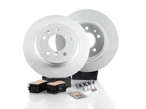 ES#2848079 - 5c0615601rKT - Rear Brake Service Kit  - Featuring genuine rotors and pads - Genuine Volkswagen Audi - Volkswagen