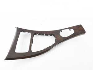 ES#83807 - 51167137484 - Center Console Trim - Burr Walnut - Genuine BMW replacement trim. For vehicles with iDrive. - Genuine BMW - BMW