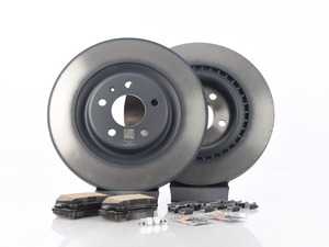 ES#2762578 - 4H0615601HKT6 - Rear Brake Service Kit - Featuring Genuine rotors and ECS DD23 ceramic brake pads. - Assembled By ECS - Audi