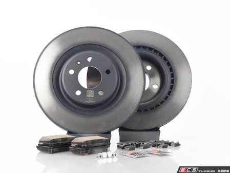 ES#2762578 - 4H0615601HKT6 - Rear Brake Service Kit - Featuring Genuine rotors and ECS DD23 ceramic brake pads. - Assembled By ECS - Audi