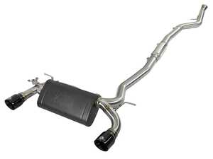 ES#3612864 - 49-36340-B - MACH Force-Xp 304 Stainless Steel Cat-Back Exhaust System w/Black Tips  - This exhaust system is designed to be a true bolt on system with no cutting or modifications required - AFE - BMW
