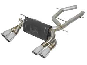 ES#4615912 - 49-36338PDK - MACH Force-Xp 2-1/2in Stainless Steel Axle Back Exhaust System - Polished, Black, Or Carbon Fiber Tips - Increase your BMW's exhaust flow and power, with a diverse exhaust tip selection! - AFE - BMW
