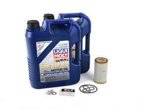 ES#3613165 - 0001802609kt4 - Liqui Moly Leichtlauf Oil Service Kit (5w-40) - Includes Hengst filter and Liqui Moly Leichtlauf High Tech 229.5 Spec oil - Assembled By ECS - Mercedes Benz