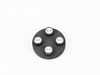 ES#2543389 - 36110429653 - MINI Wings Logo Valve Stem Black Caps Set - Set Of 4 - Get the MINI Wings and replace those black caps ; New Version updated logo - Genuine MINI - MINI