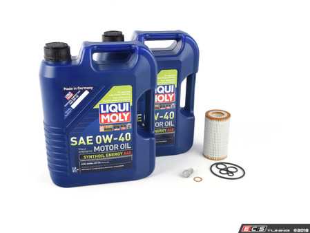 ES#2739765 - 20492050KT2 - Liqui Moly Synthoil Oil Service Kit (0w-40) - Includes Hengst filter and Liqui Moly Synthoil Energy 229.5 Spec oil - Assembled By ECS - Mercedes Benz