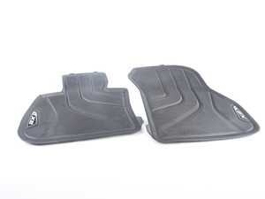 ES#3554121 - 51472452201 - All-Weather Floor Mat Set - Front - Protect your carpet with these rubber all-weather floor mats - Genuine BMW - BMW