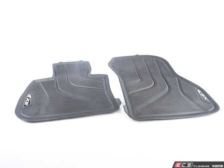 ES#3554121 - 51472452201 - All-Weather Floor Mat Set - Front - Protect your carpet with these rubber all-weather floor mats - Genuine BMW - BMW