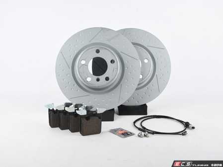 ES#3509610 - m235irrpsKT - Rear Brake Service Kit - Featuring Zimmermann rotors and ECS DD23 "Daily Driver" ceramic pads. - Assembled By ECS - BMW