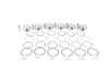 ES#3569780 - 314326 - JE Forged Piston Set - 82.5mm bore (oversized), 9.0:1 compression ratio, 86.4mm stroke - includes rings, wrist-pins, & circlips - JE Piston - Audi