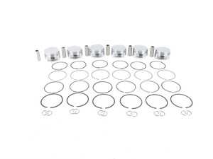 ES#3569780 - 314326 - JE Forged Piston Set - 82.5mm bore (oversized), 9.0:1 compression ratio, 86.4mm stroke - includes rings, wrist-pins, & circlips - JE Piston - Audi