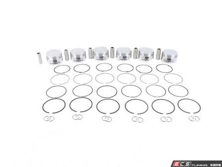 ES#3569780 - 314326 - JE Forged Piston Set - 82.5mm bore (oversized), 9.0:1 compression ratio, 86.4mm stroke - includes rings, wrist-pins, & circlips - JE Piston - Audi