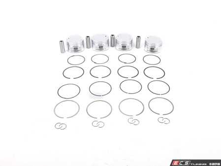 ES#3509366 - JE18T242926 - JE Performance Piston Set - Includes rings, wire locks, and wrist pins - 81.5mm bore (0.5mm overbore), 8.5:1 CR, 86.4mm stroke (stock) - JE Piston - Audi Volkswagen