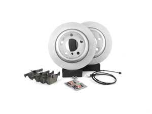 ES#3610538 - 34106799801KT - Rear Brake Service Kit  - Featuring ECS V5 rotors and ECS DD23 ceramic pads. - Assembled By ECS - BMW
