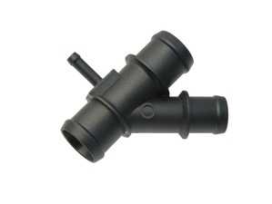 ES#3618084 - 1K0121087H - Coolant Distribution Pipe  - Found in the upper radiator hose, this piece is prone to cracking - URO - Audi Volkswagen
