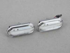 ES#3610561 - 026533ZIZ02A-01 - VW MK4/B5 Side Marker Set - Clear - Fender-mounted LED side markers - ZiZa - Volkswagen